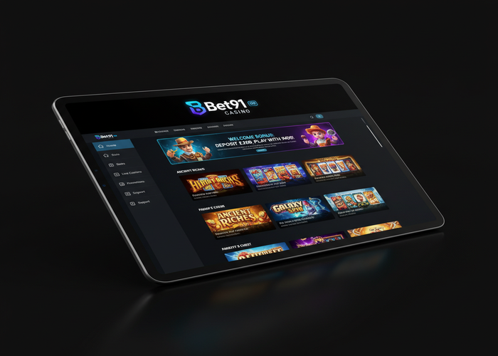 Bet91 Casino Casino en tableta